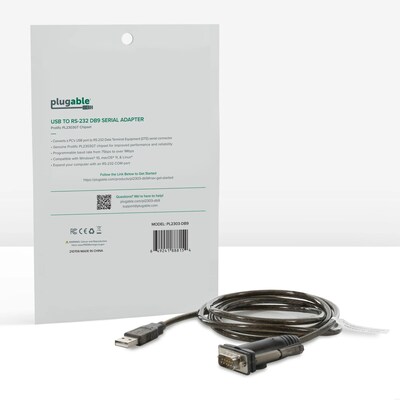 Plugable 2 USB to RS-232 DB9 Serial Adapter (PL2303-DB9)