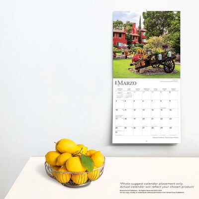 2024 BrownTrout Great Houses of Mexico 12" x 24" Monthly Wall Calendar (9781975463052)