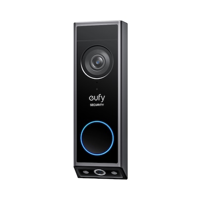 Eufy Outdoor Wireless Video Doorbell, Black (T8214111)