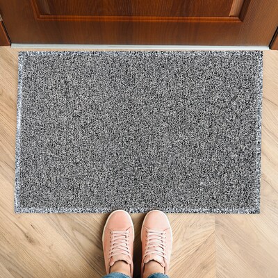 Floortex Doortex Twistermat Indoor Entrance Mat, 60 x 36, Black and White (NREMFLVA0004)