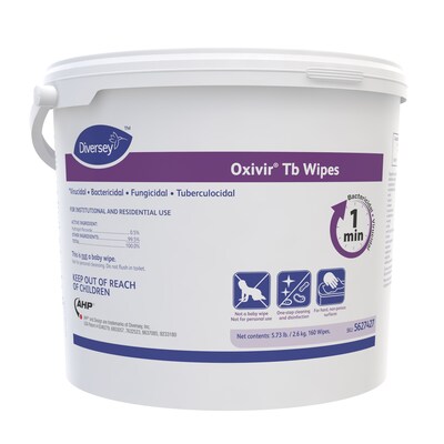 Oxivir Disinfecting Wipes, 160 Wipes/Container, 4/Carton (5627427)