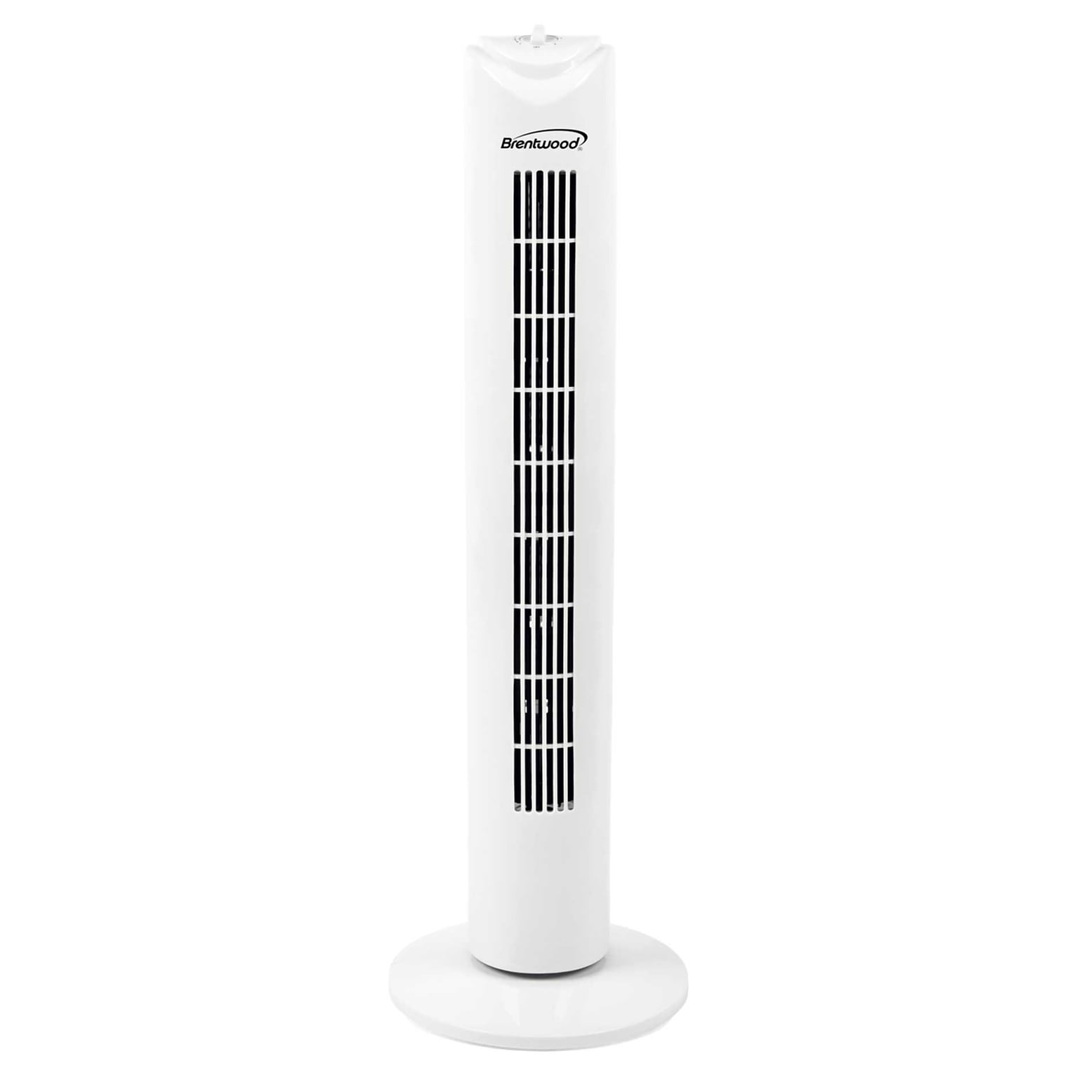 Brentwood 32 Oscillating Portable Tower Fan, 3-Speed, White (F-32TW)