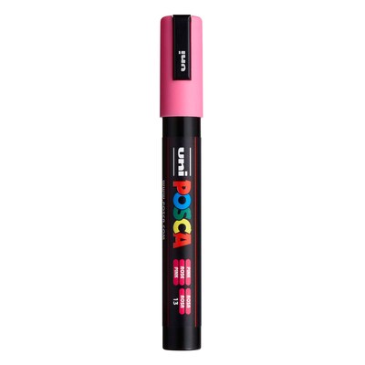 POSCA PC-5M Water Based Paint Marker, Medium Bullet Tip, Pink, 3/Pack (UBCPC5MPINK-3)