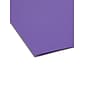 Smead Reinforced File Folder, 3 Tab, Letter Size, Purple, 100/Box (13034)