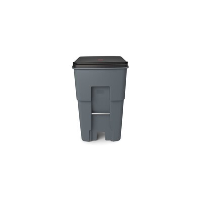 Rubbermaid Brute Metal Outdoor Trash Can, 95 Gallon, Gray (FG9W2200GRAY)