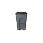 Rubbermaid Brute Metal Outdoor Trash Can, 95 Gallon, Gray (FG9W2200GRAY)