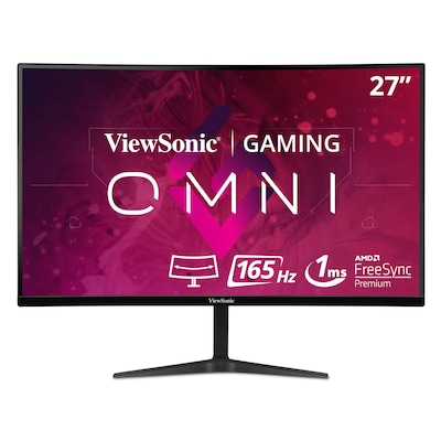 ViewSonic OMNI 27" Curved 165 Hz LED Gaming Monitor, Black (VX2718-PC-MHD)