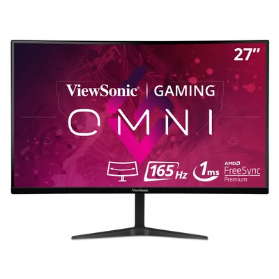 ViewSonic OMNI 27" Curved 165 Hz LED Gaming Monitor, Black (VX2718-PC-MHD)