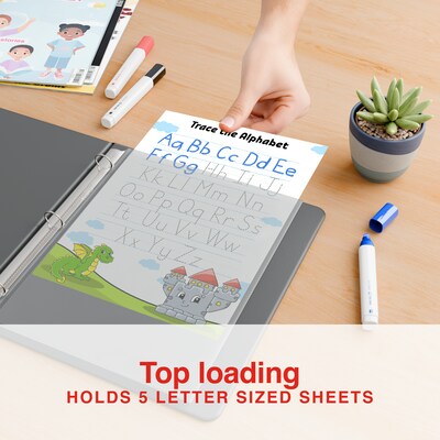 Staples Lightweight Sheet Protector, 8.5 x 11, Clear, 100/Pack (ST63080)