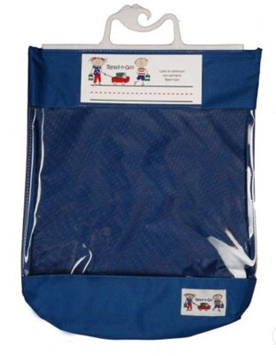 Seat Sack Read-n-Go Bag, 17.3 x 12.4 x 5.71, Blue, 25/Pack (80190)