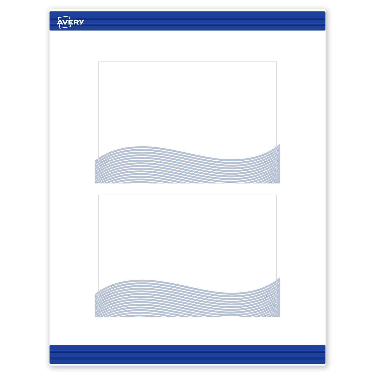 Avery Colorful Design Matte Blank Card, White, 20/Pack (S00-EV9)