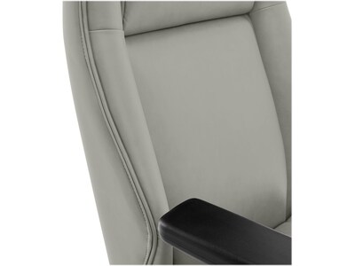 Thomasville Furniture Darius Ergonomic Bonded Leather Swivel Executive Chair, Gray (51490-GRY)