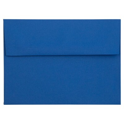 JAM Paper A7 Invitation Envelope 5 1/4 x 7 1/4, Presidential Blue, 50/Pack (563913397I)