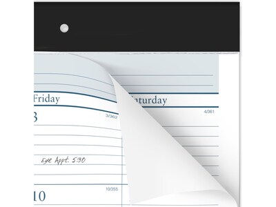 2025 AT-A-GLANCE Success 21.75" x 17" Monthly Desk Pad Calendar, White/Blue (ST24-00-25)