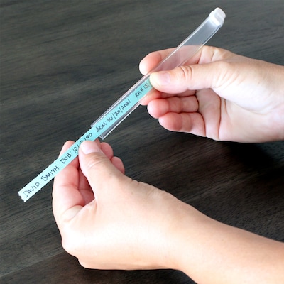 Mabis SoftLink Adult Snap Closure Patient ID Bands, Clear, 50 Bands/Box (D 190)