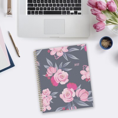 2027 Blue Sky Mimi Pink 8.5" x 11" Calendar Year Weekly & Monthly Planner, Plastic Cover (137264-27)