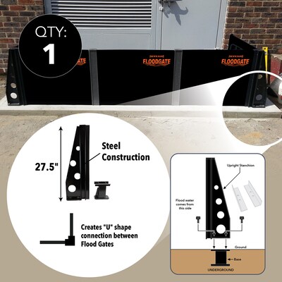 Quick Dam 3-Way Flood Gate Extenders (QDFGST3WC)