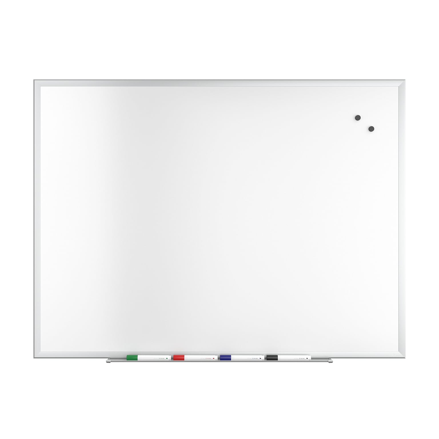 TRU RED™ Magnetic Steel Dry Erase Board, Satin Frame, 4 x 3 (TR61175)