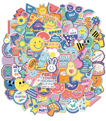 Carson Dellosa Education We Stick Together Vinyl Stickers, 3 x 3, Multicolored, 100/pack (168322)