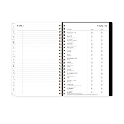 2025-2026 Blue Sky Leopard 5" x 8" Academic Year Weekly & Monthly Planner, Plastic Cover, Multicolored (149047-A26)