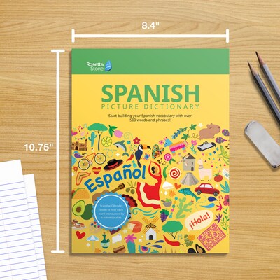 Rosetta Stone Paperback Spanish Picture Dictionary Resource Book (201148)
