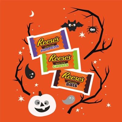 REESE'S Snack Size Assorted Milk Chocolate Peanut Butter Shapes Candy Jumbo Bag, 14.4 oz. (HEC45303)