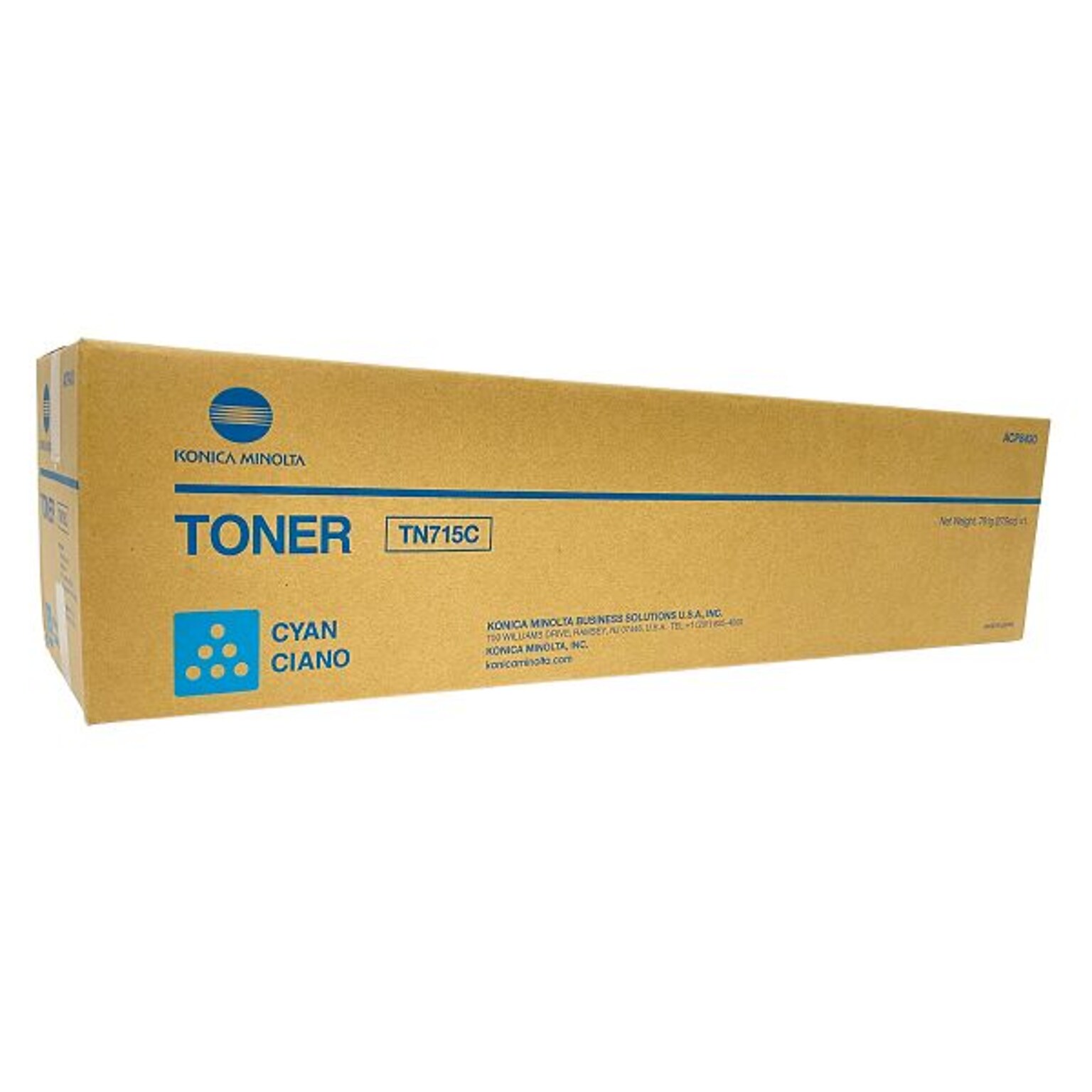 Konica Minolta TN715C Cyan Standard Yield Toner Cartridge (ACP8430)