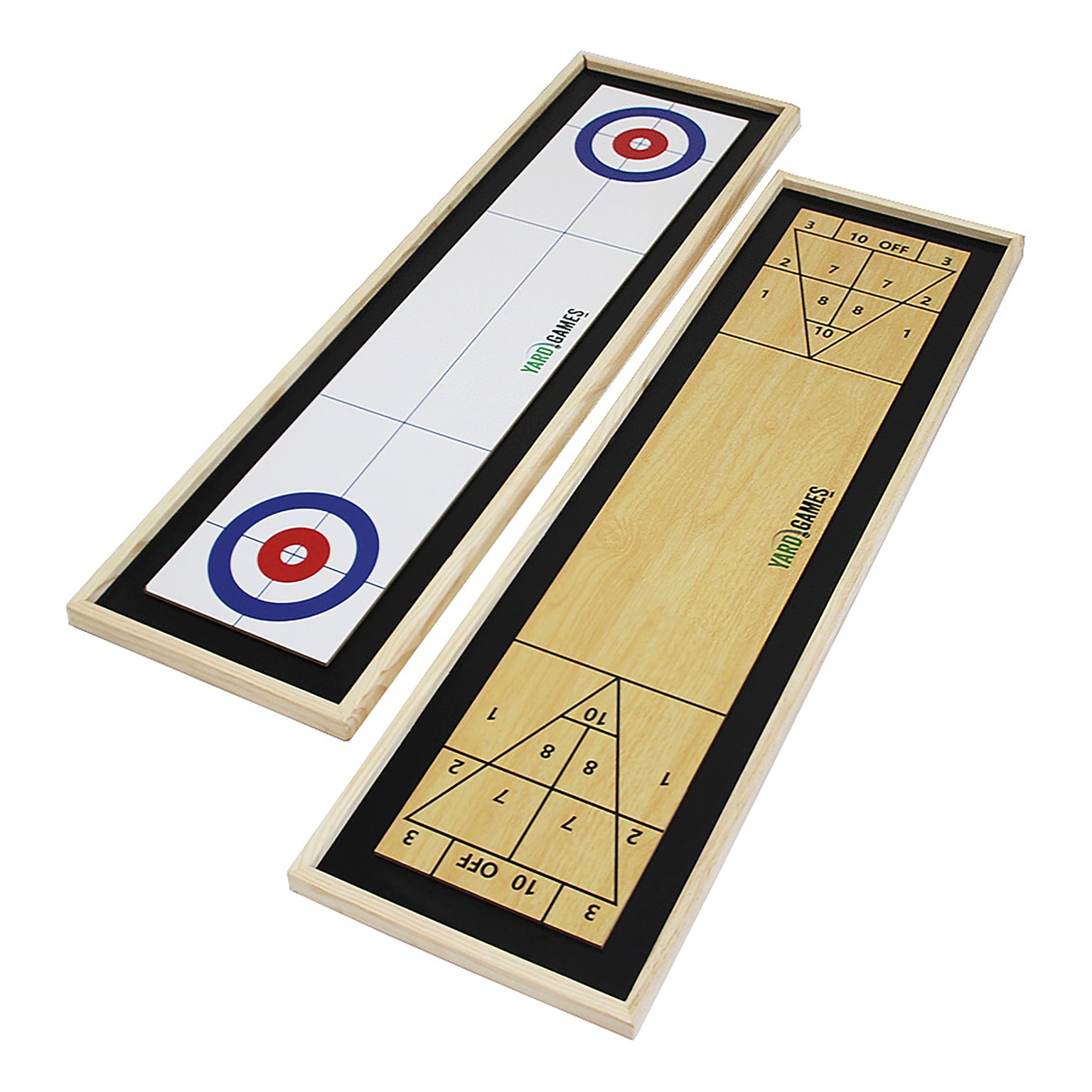 YardGames Curling and Shuffleboard Tabletop Game Set, Multicolored (CURLING-001)
