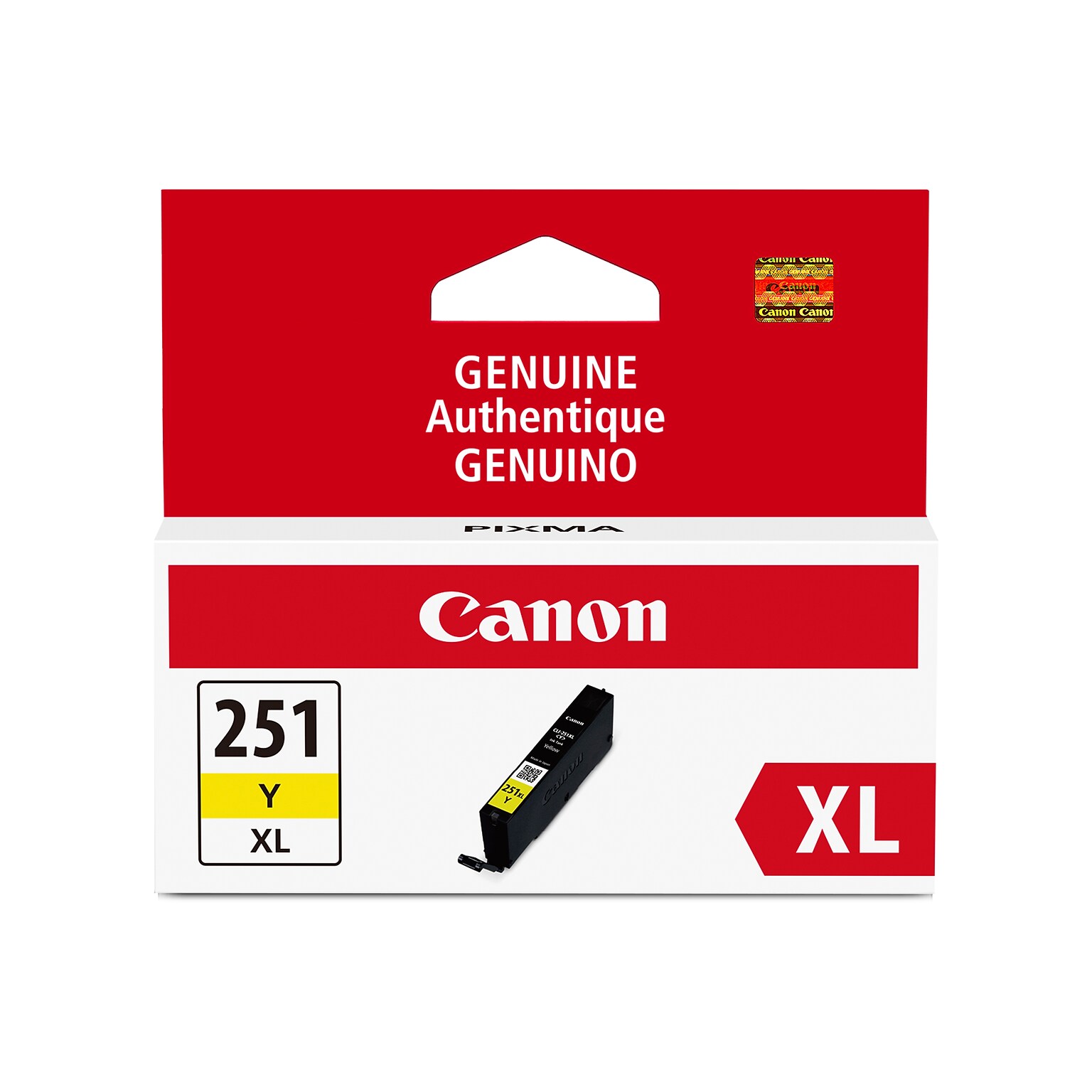 Canon 251XL Yellow High Yield Ink Cartridge (6451B001)