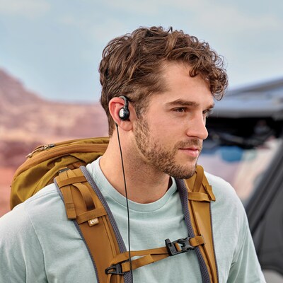 Cobra C-Style 2.5-mm Swivel Wrap Around-the-Ear Headset Select Cobra Two-Way Radios, Black (0010121-1)