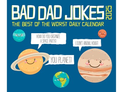 2025 Willow Creek Bad Dad Jokes 5.86" x 4.72" Day-to-Day Calendar (40621)