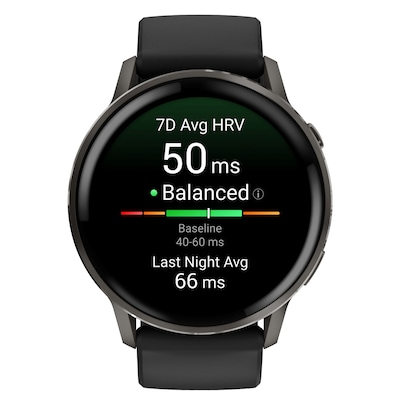 Garmin Venu 4 Fitness Smartwatch, GPS, 45mm, Black Silicone Band (010-03014-00)