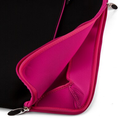 Vangoddy 15" Laptop Sleeve, Black/Pink (NBKLEA225)