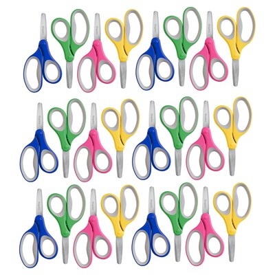 Staples 5-Inch Blunt Tip Scissors, Straight Handle, Right & Left Handed – Office & Classroom Scissors
