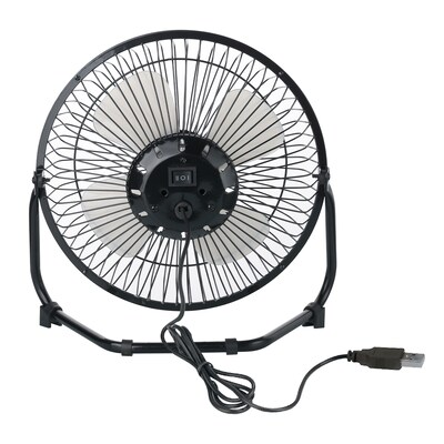 Techni Home 8” Desk Fan, 2 Speed, Black (RTA-08HV-FAN)