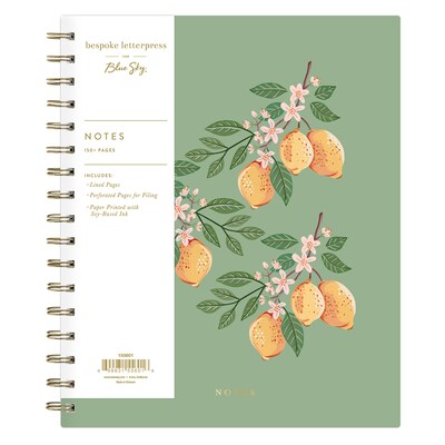 Blue Sky Bespoke Composition Notebook, 7 x 9, Lemons, 150 Sheets (155593)