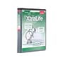 Cardinal XtraLife ClearVue Heavy Duty 1" 3-Ring Non-View Binders, D-Ring, Black (26301)