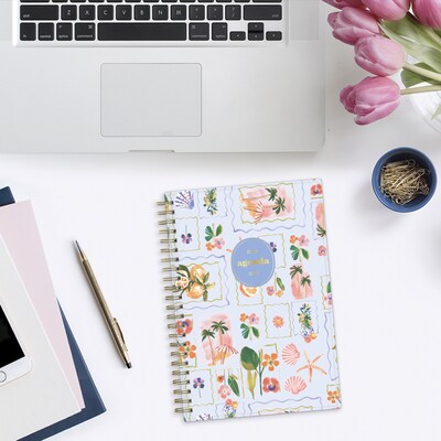 2026-2027 Blue Sky Sincerely Jules Mahana Blue 5" x 8" Academic Year Weekly & Monthly Planner, Plastic Cover (161391)