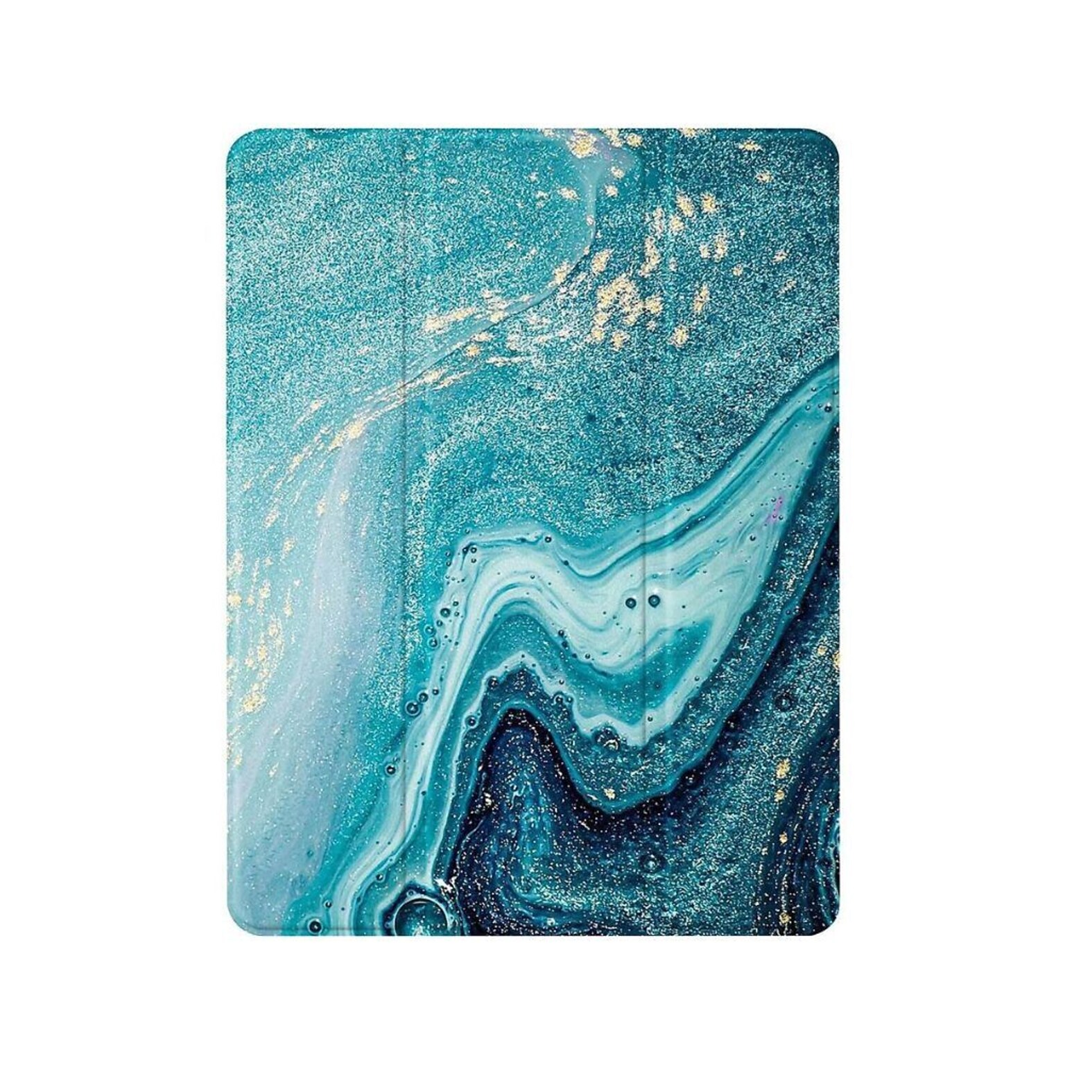 SaharaCase Marble Series Folio Case for Apple iPad Pro 12.9 (4th, 5th, and 6th Gen 2020-2022), Green (TB00034)