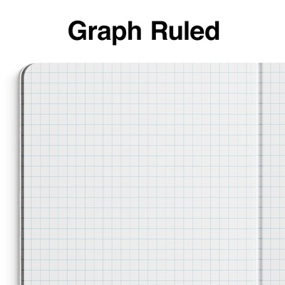 Staples® Composition Notebooks, 7.5" x 9.75", Graph Ruled, 80 Sheets, Green/White (ST55068C)