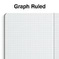 Staples® Composition Notebooks, 7.5 x 9.75, Graph Ruled, 80 Sheets, Green/White (ST55068C)