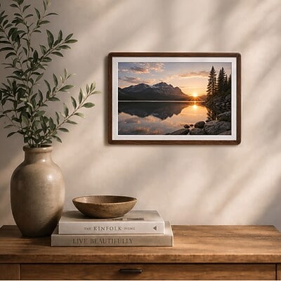 Excello Brands 12" x 18" Wood Picture Frame, Brown (PF-1218-BTWD)