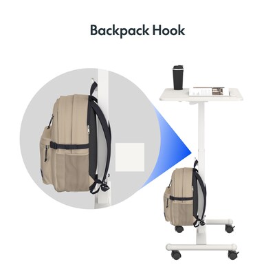 Flexispot Mobile Table Cart, White (MT3W-E)