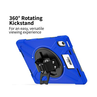 CODi Rugged iPad 11" (A16/11th Gen) & iPad 10.9" (10th Gen) Case with Integrated Screen Protector, Blue (C30705069ISBL)