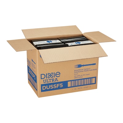 Dixie Ultra SmartStock Series-T Polystyrene Fork Refill, Black, 960/Carton (DUSSF5)