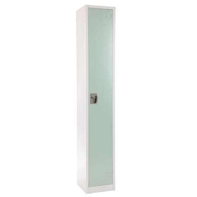 AdirOffice 72" Single Tier Misty Green Storage Locker, 4/Pack (ADI629-201-MGRN-PKG-4)