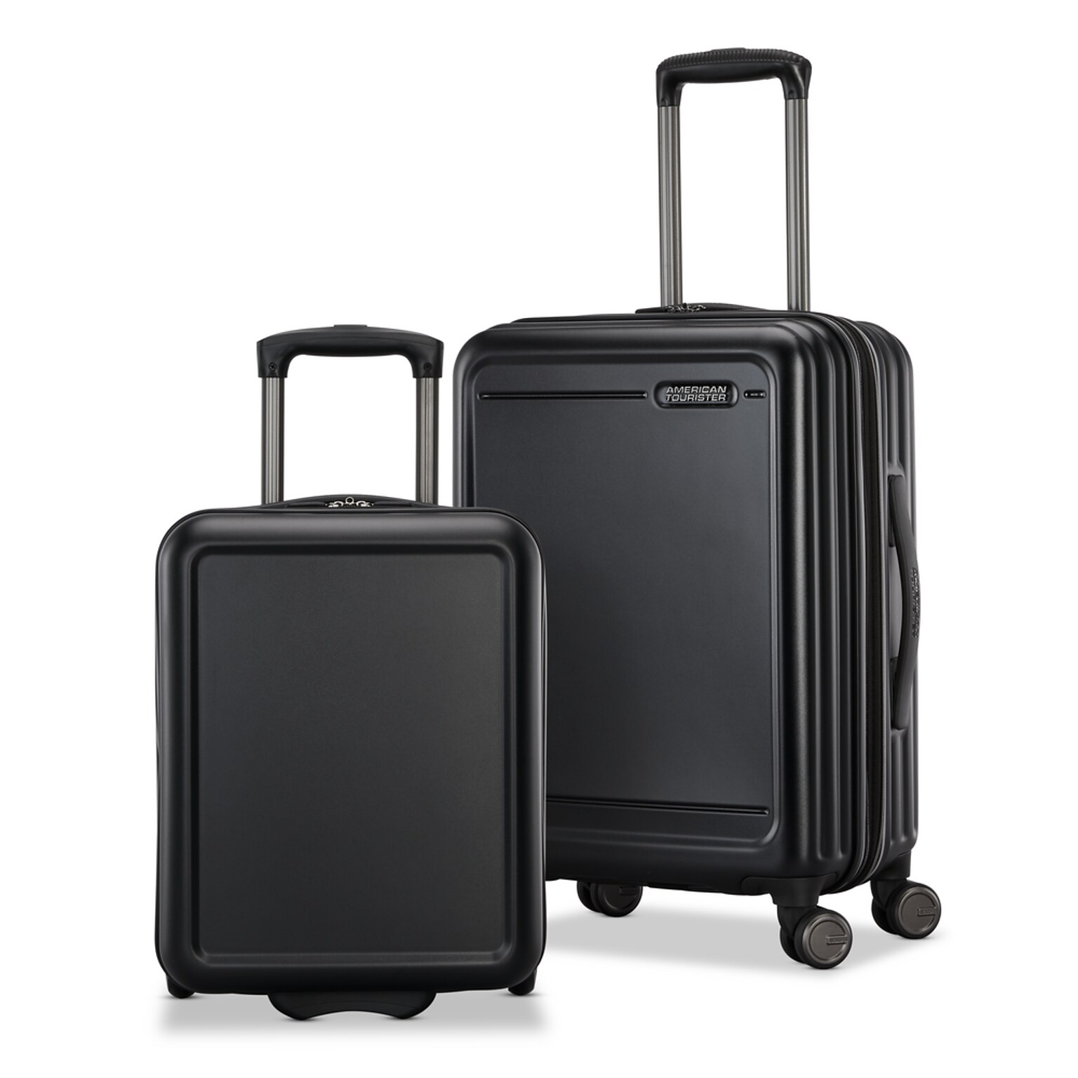 American Tourister Fathead 2-Piece Hardside Spinner Luggage Set, Black (155427-1041)