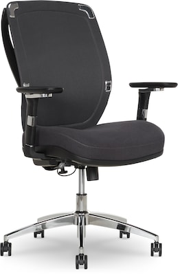 Sharper Image Flex Back Ergonomic Mesh Swivel Task Chair, Dark Gray (60118-DGRY)