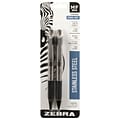 Zebra Retractable Gift Set Pen, Medium Point, 1.2mm, Black Ink, 2 Pack (57011)