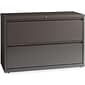 Lorell Fortress Series 42'' Lateral File, Medium Tone, 2 x File Drawers (LLR60475)